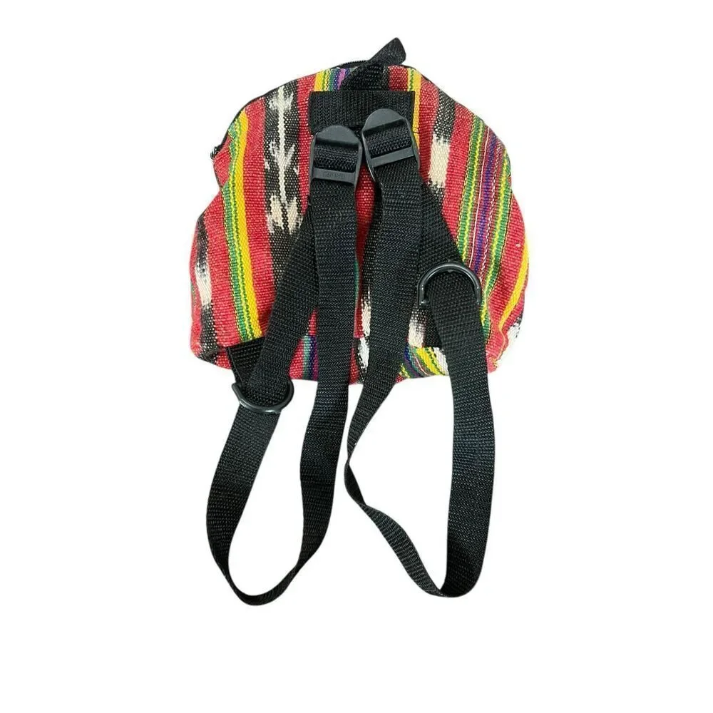 RUTH Y NOHEMI Multicolored Color Small Bear Backpack Hand Made In GUATEMALA
